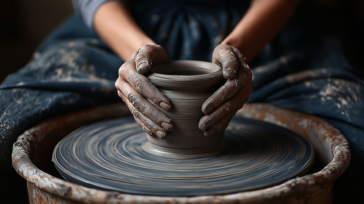 A ceramic piece, lived with over time