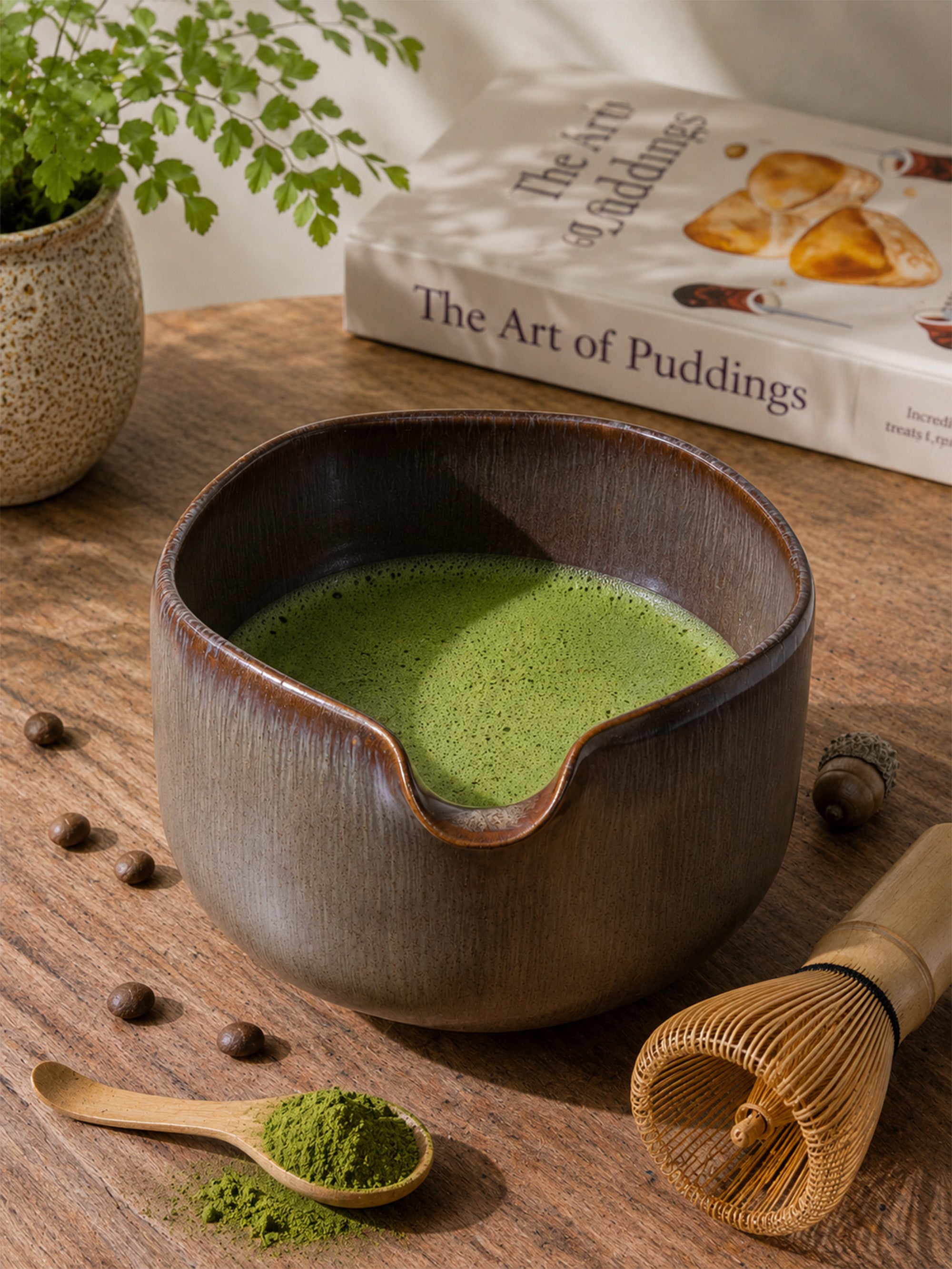 Handmade Ceramic Matcha Bowl – 14 oz Artisan Chawan
