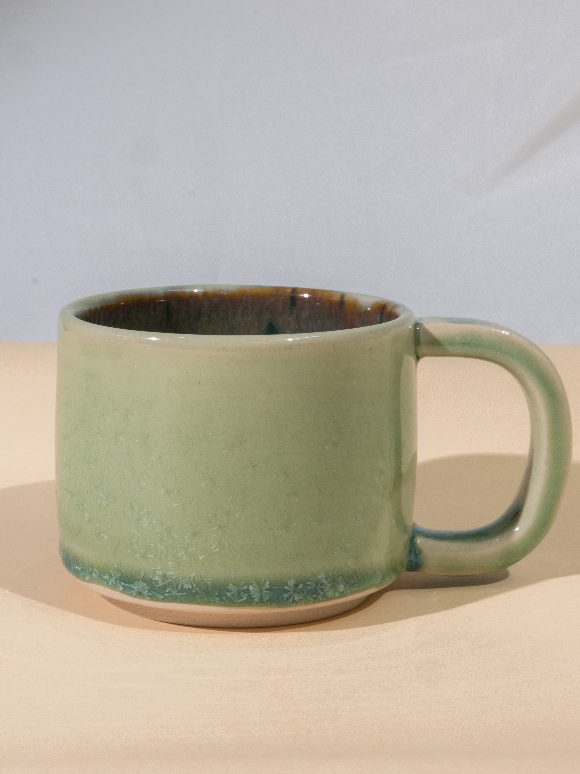 Handmade Ceramic Coffee Mug with Handle – 8 oz Artisan Handle