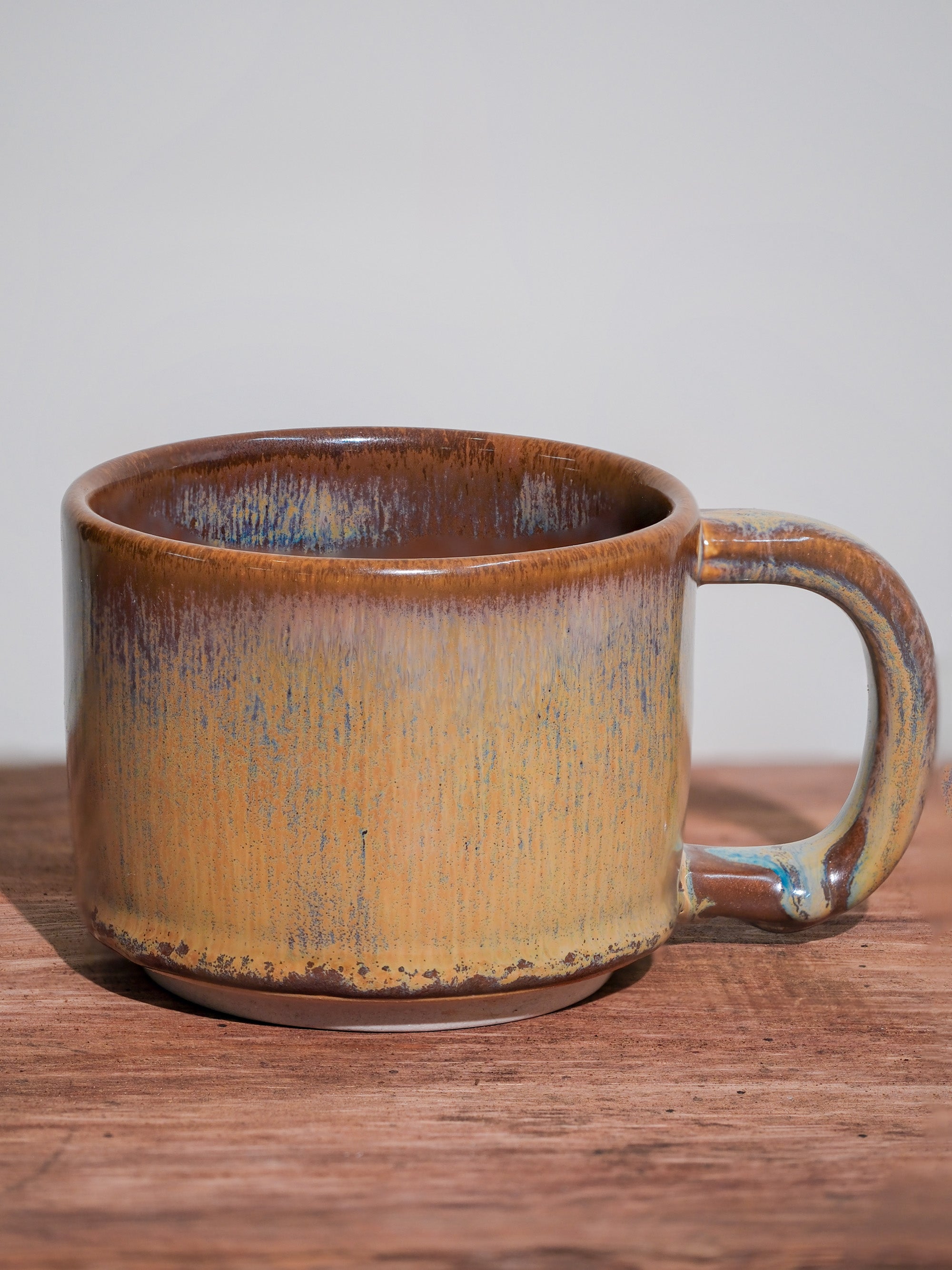 Handmade Ceramic Coffee Mug with Handle – 8 oz Artisan Handle