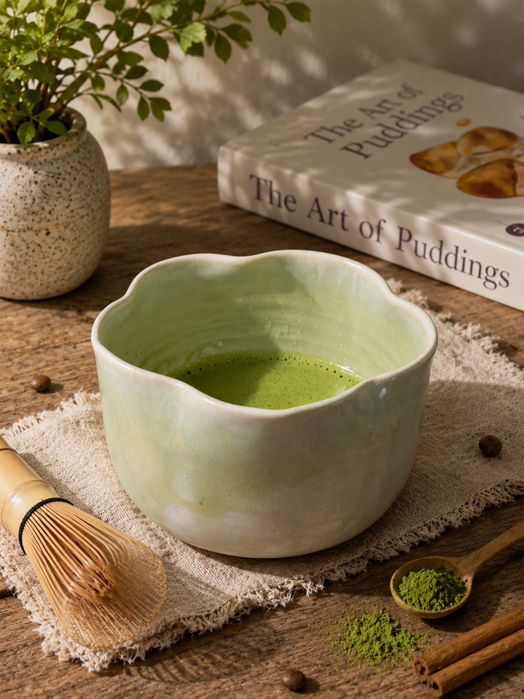 Handmade Ceramic Matcha Bowl – 14 oz Classic Chawan