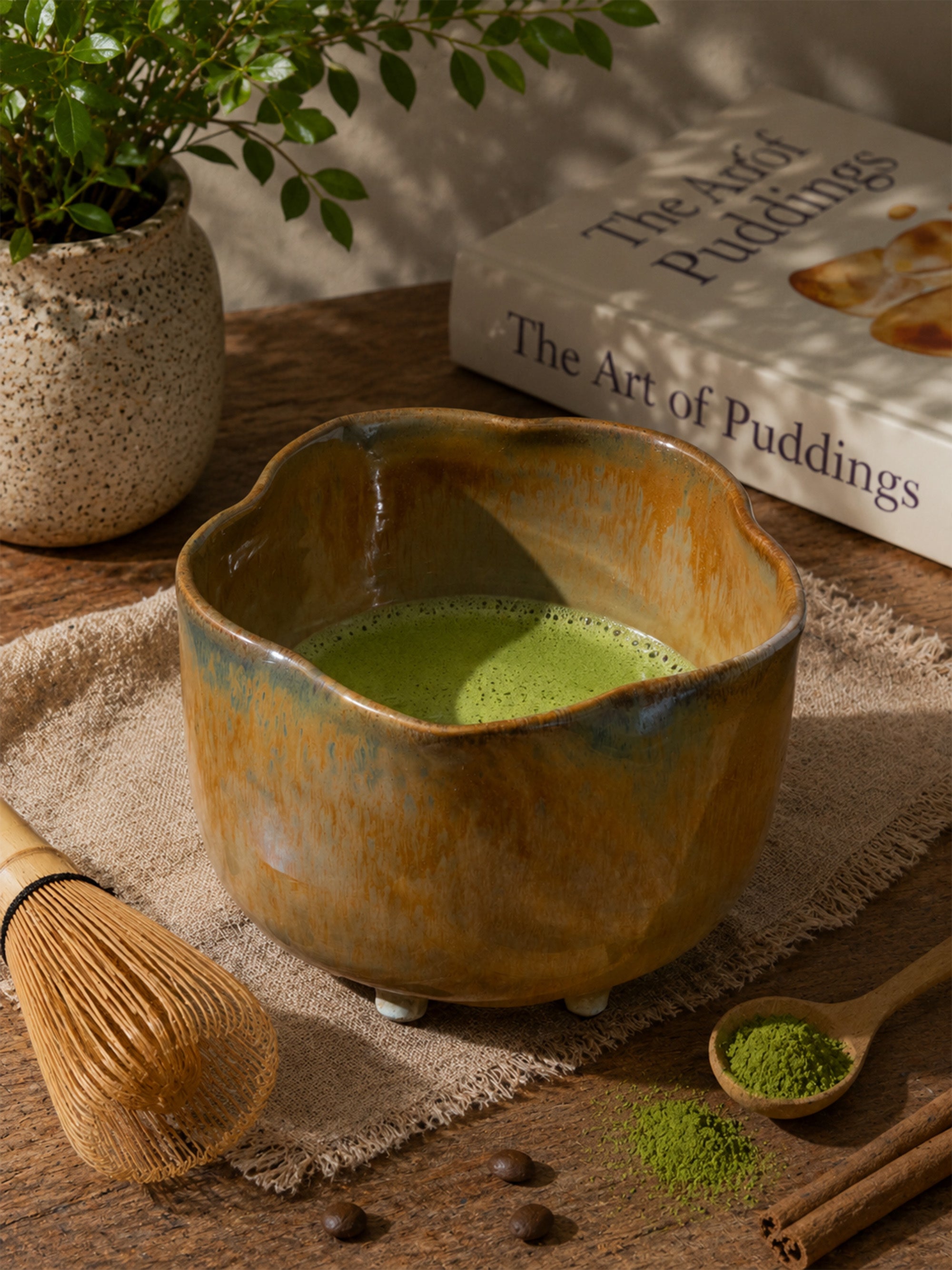 Handmade Ceramic Matcha Bowl – 14 oz Classic Chawan