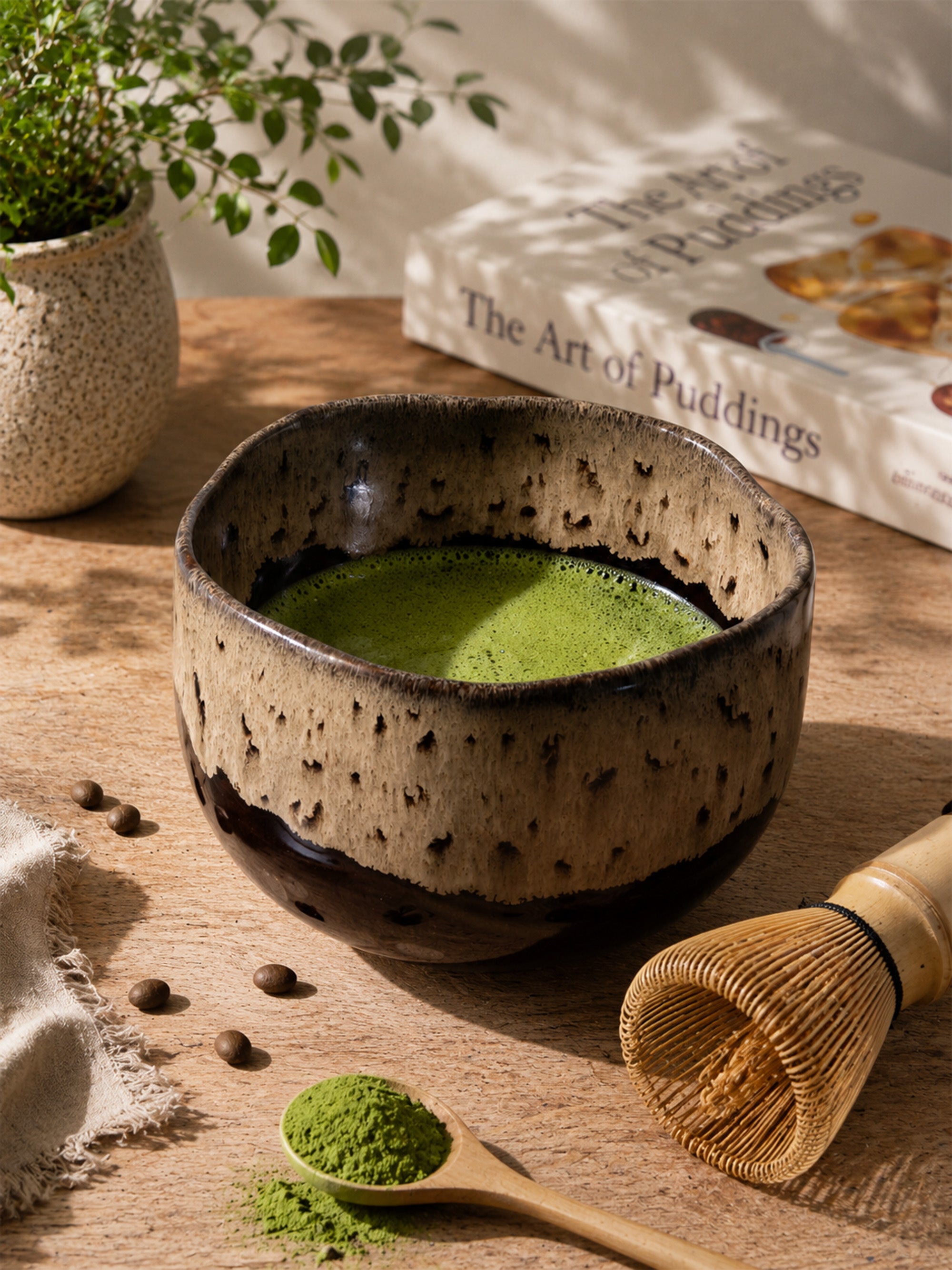 Handmade Ceramic Matcha Bowl – 14 oz Classic Chawan