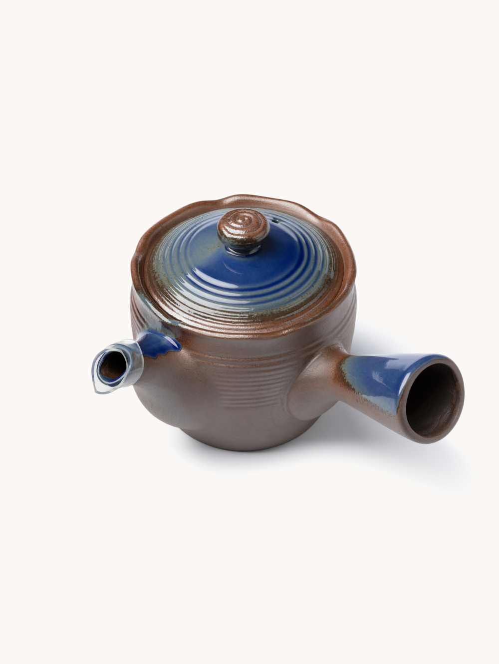 Abstract Ceramic Sculpture – Leaf Design