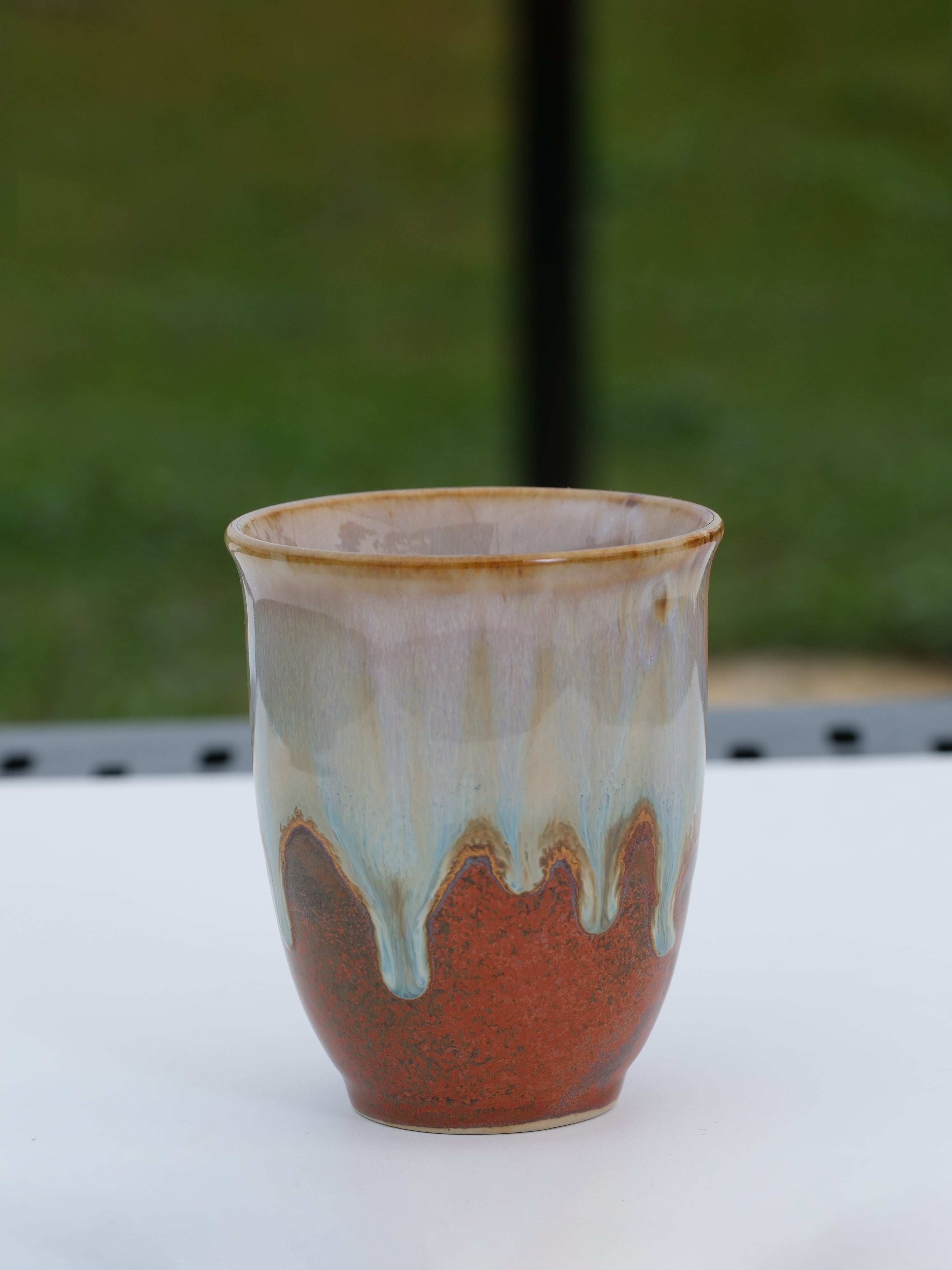 Handmade Ceramic Coffee Cup – Flared Rim Mug (10 oz)