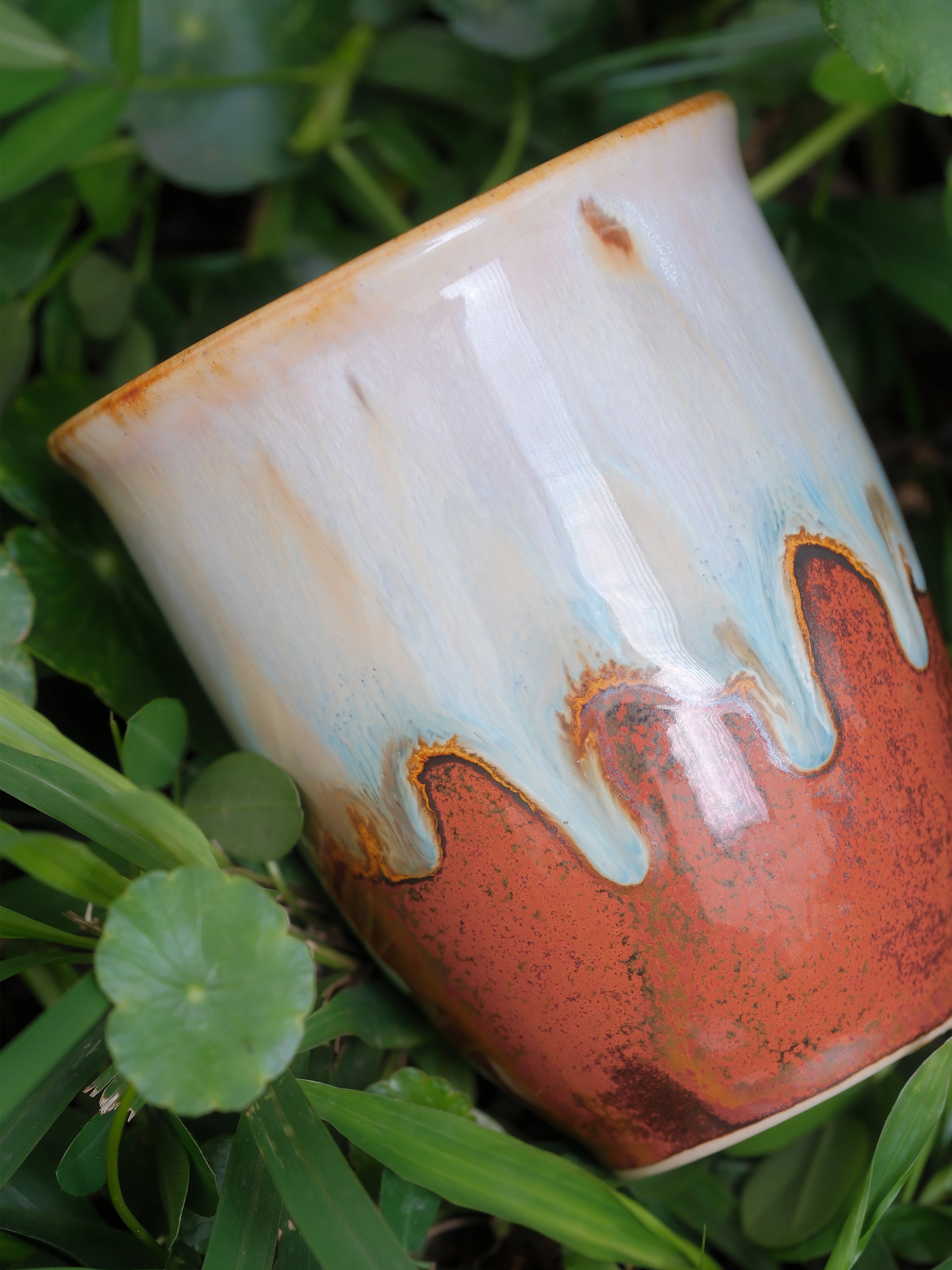 Handmade Ceramic Coffee Cup – Flared Rim Mug (10 oz)