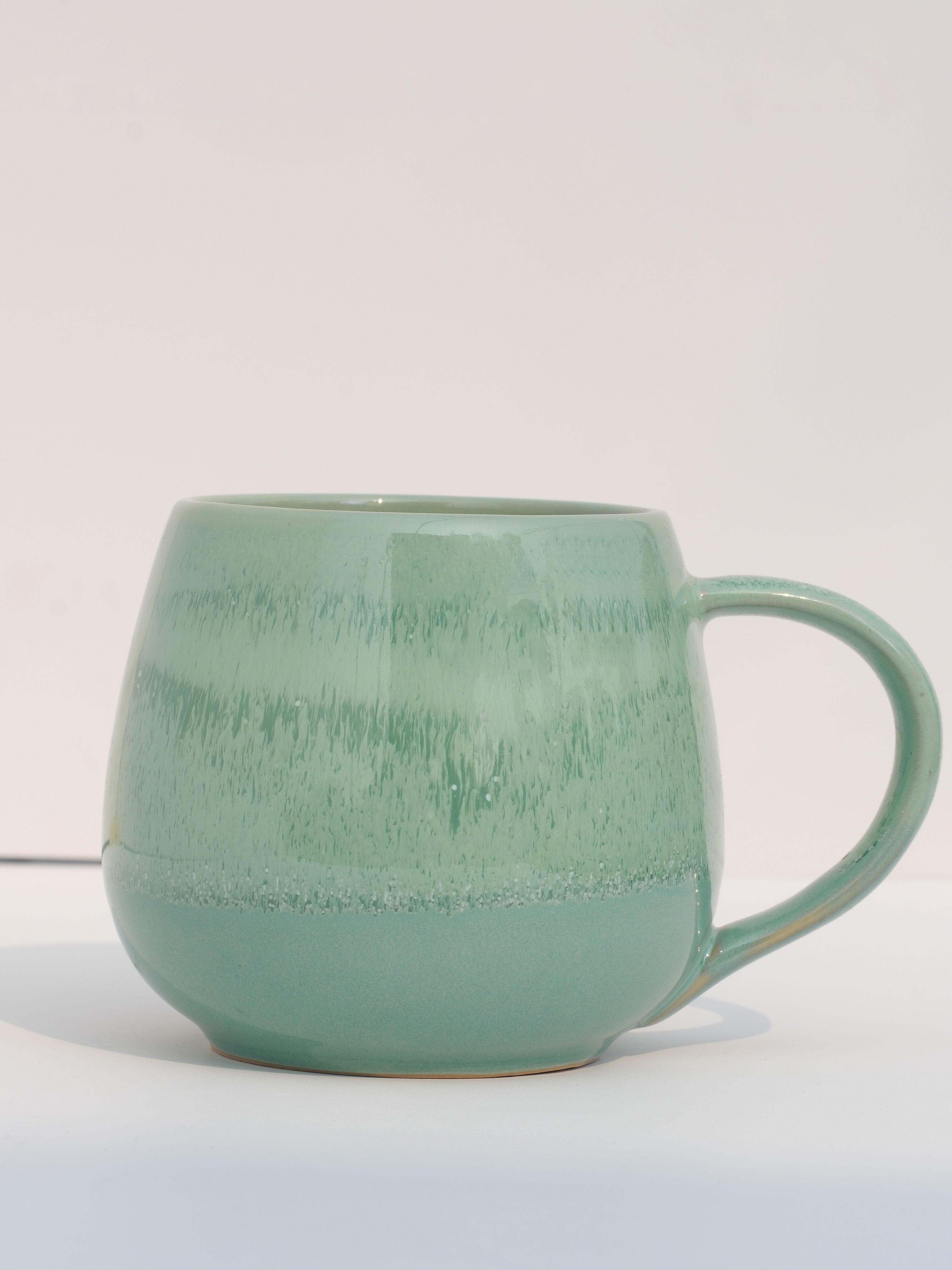 Large Handmade Ceramic Mug 16 oz & 9 oz – Pottery Coffee Cup