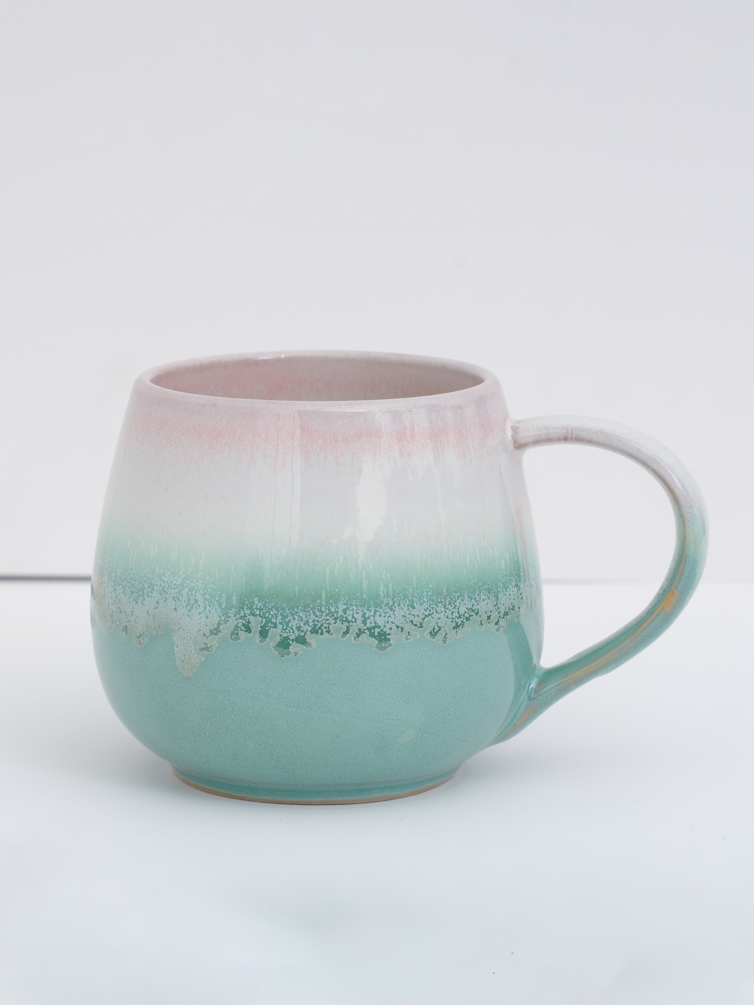 Large Handmade Ceramic Mug 16 oz & 9 oz – Pottery Coffee Cup