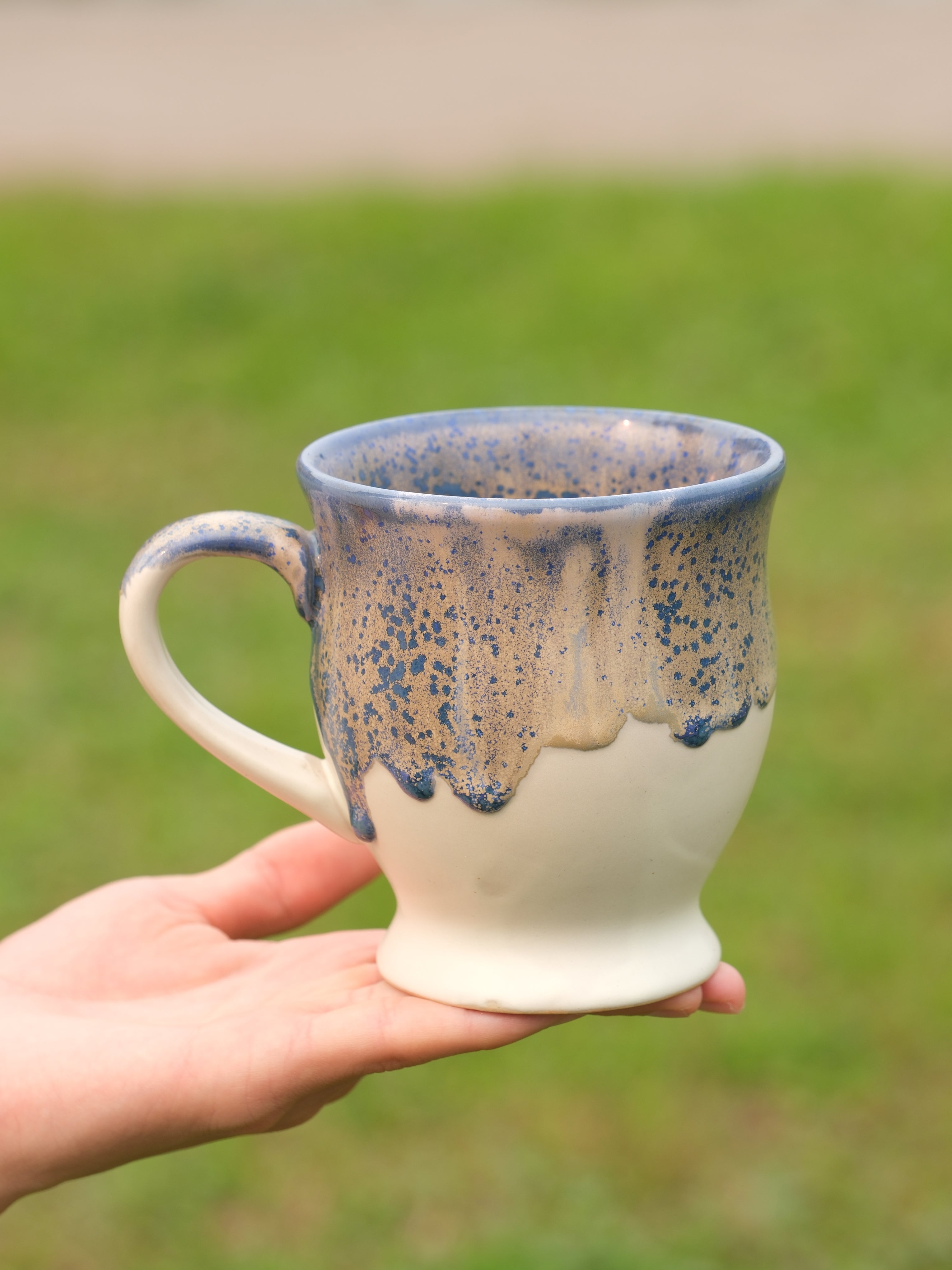 Handmade Stoneware Mug 15 oz – Rustic Ceramic Coffee Cup