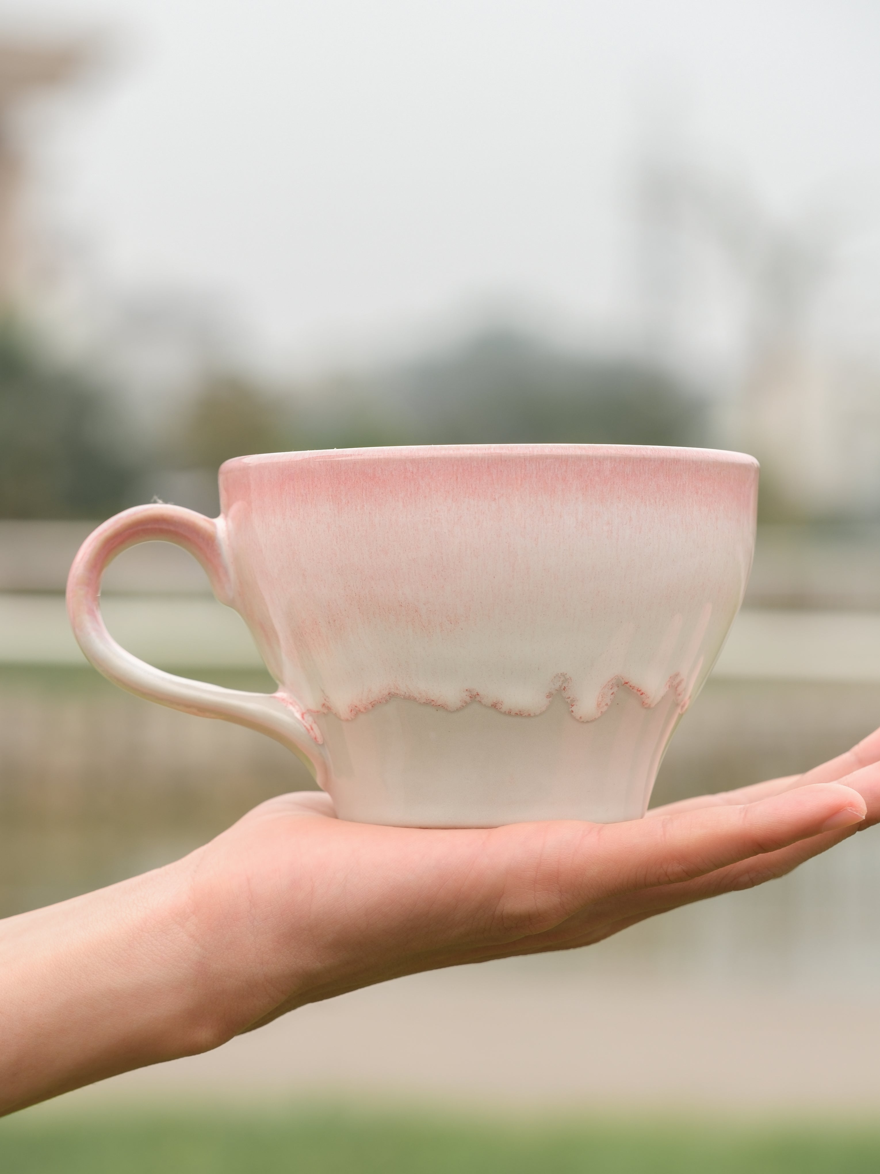 Handmade Ceramic Espresso Cup – Flared Rim Coffee Cup (4 oz & 13 oz)