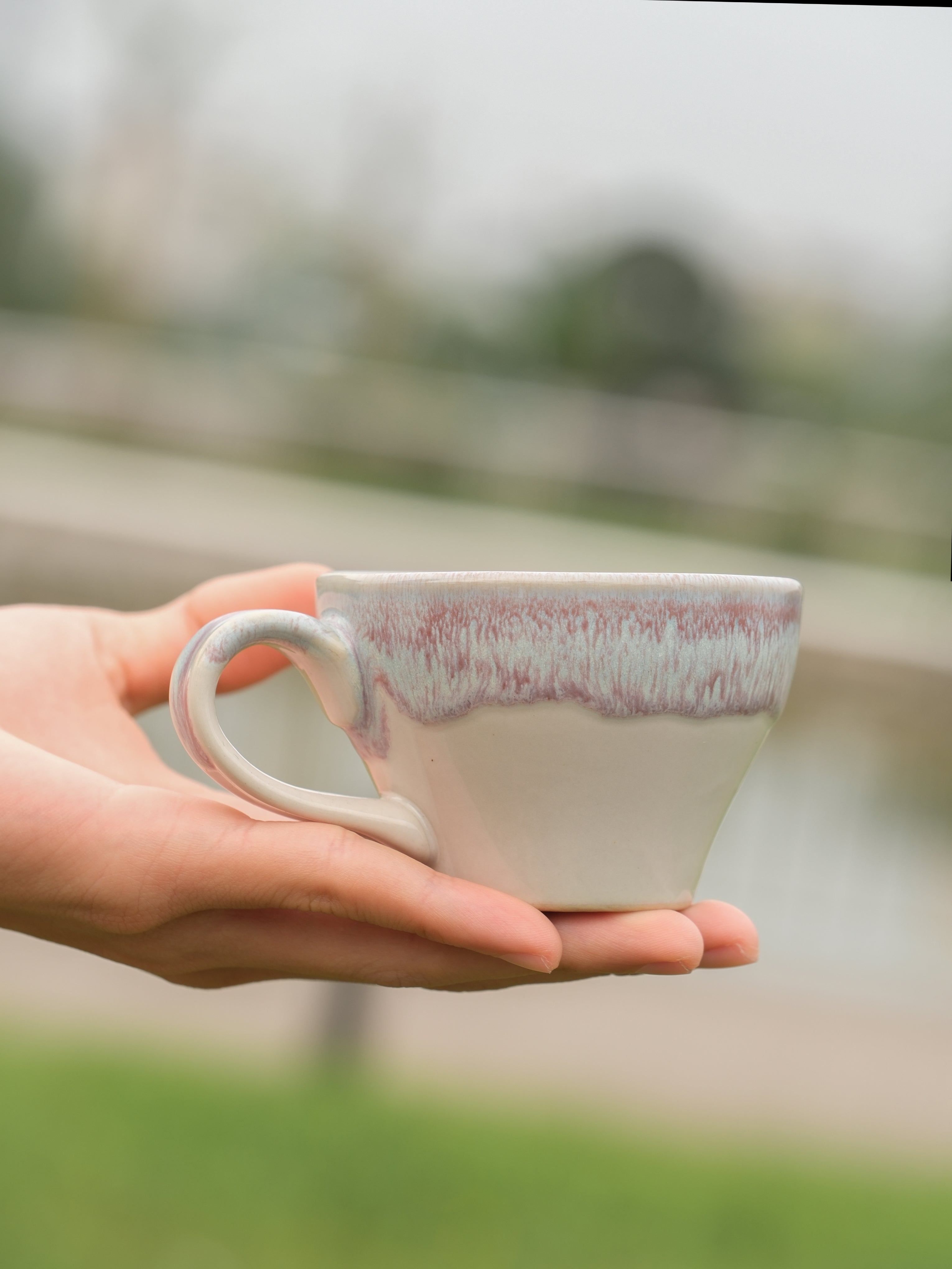 Handmade Ceramic Espresso Cup – Flared Rim Coffee Cup (4 oz & 13 oz)