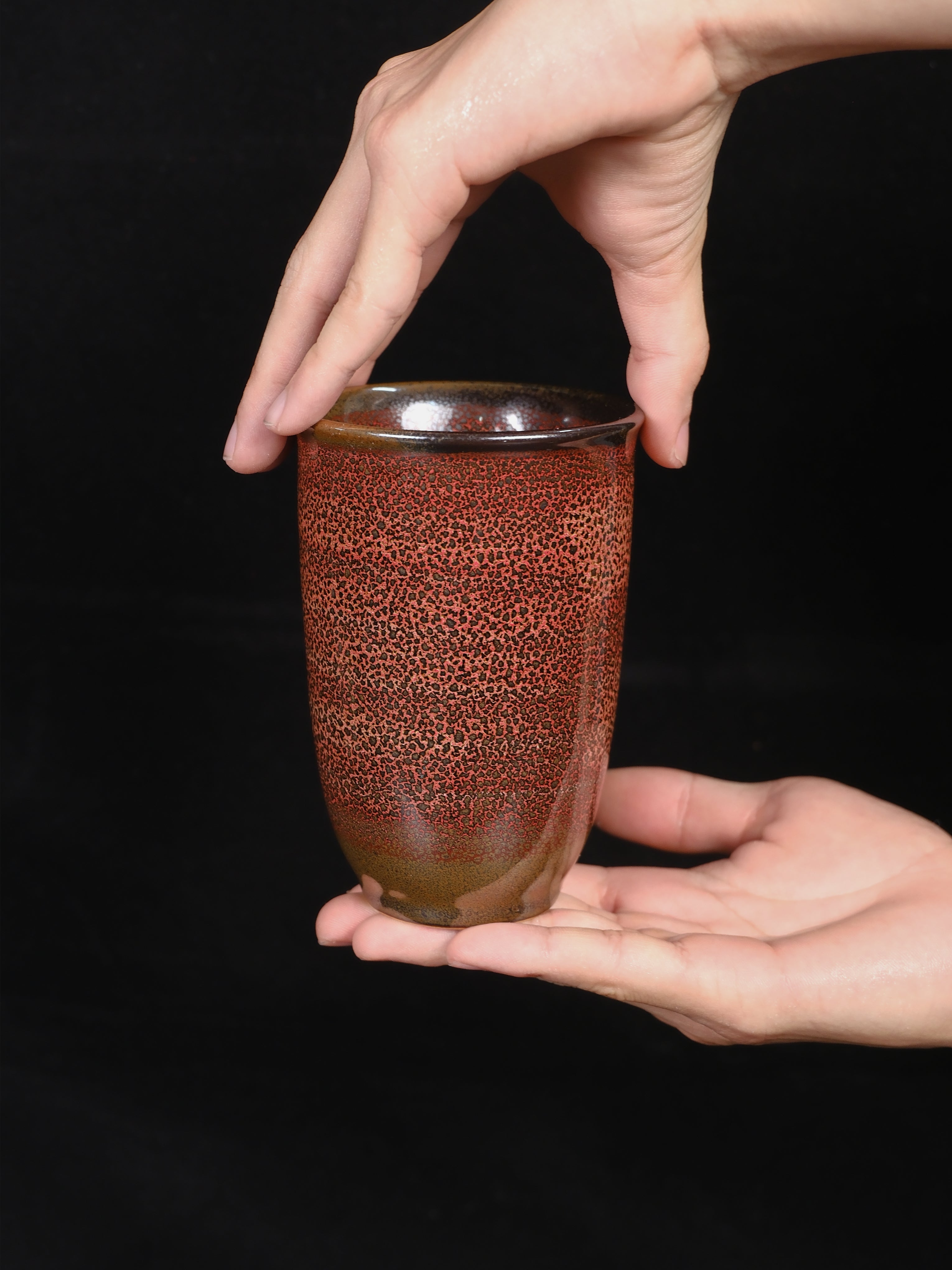 Handmade Travel Coffee Mug 12 oz – Ceramic Tumbler (No Handle)