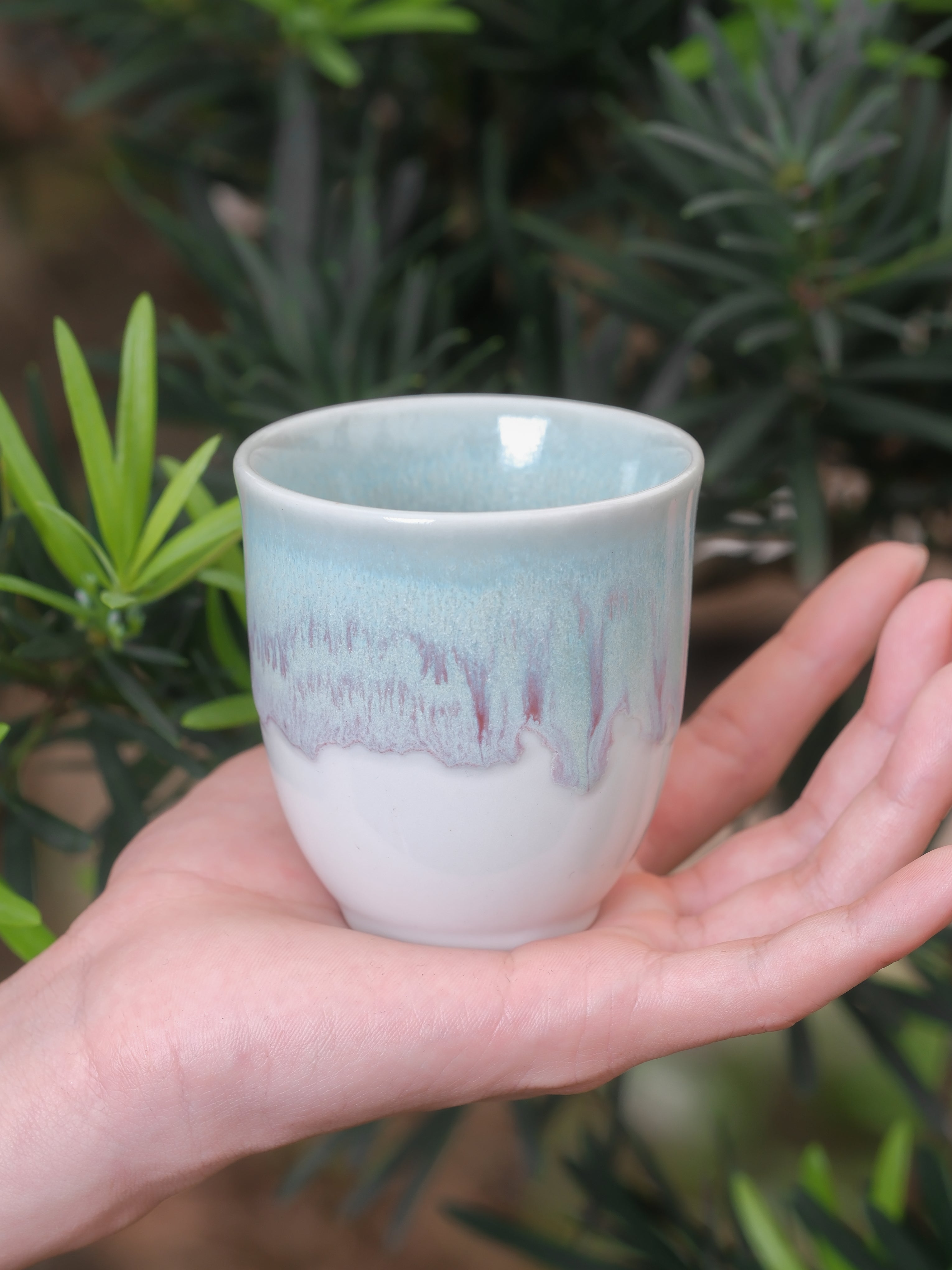 Handmade Ceramic Cappuccino Cup 5 oz – Handleless Coffee Cup