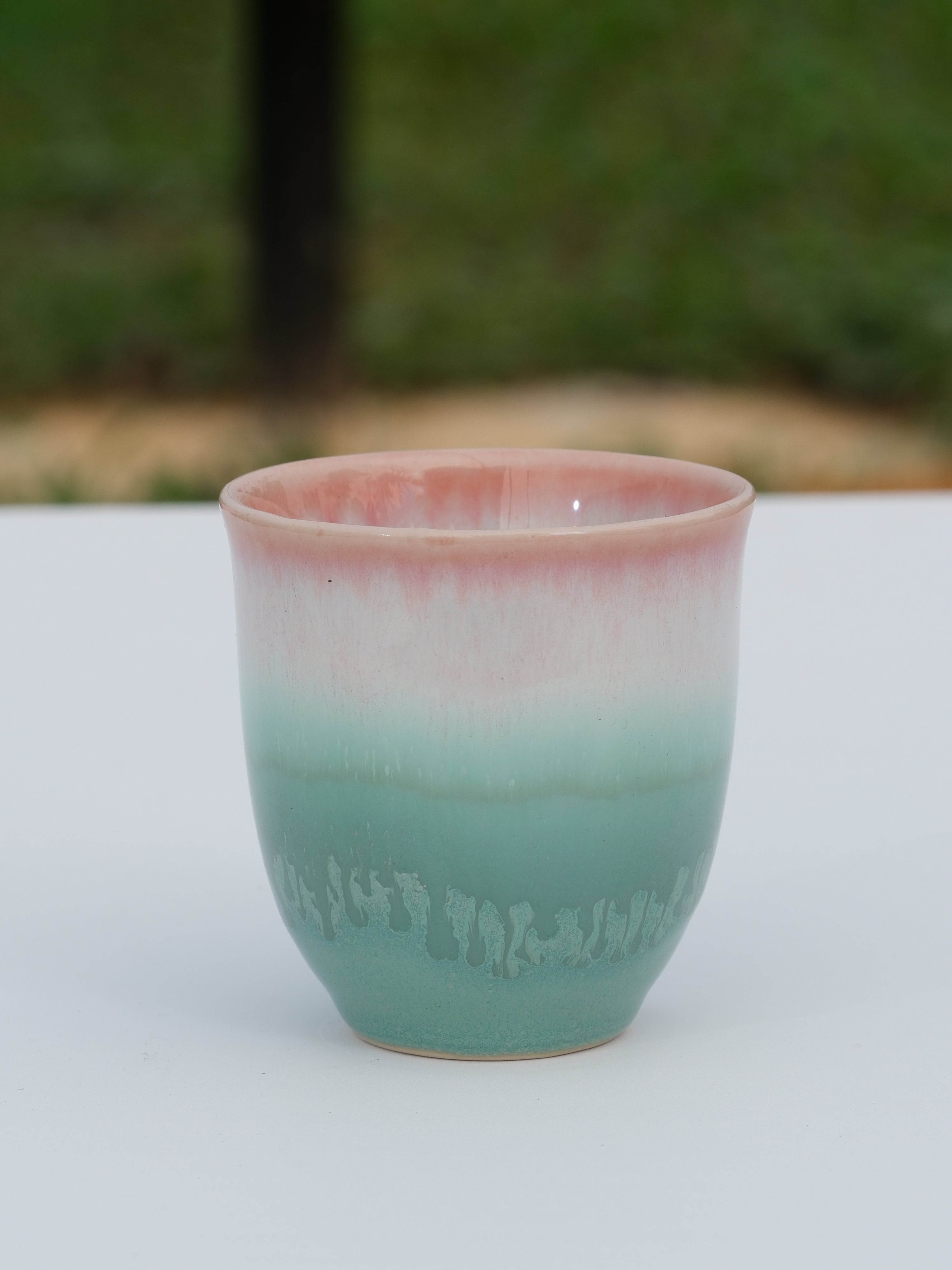 Handmade Ceramic Cappuccino Cup 5 oz – Handleless Coffee Cup