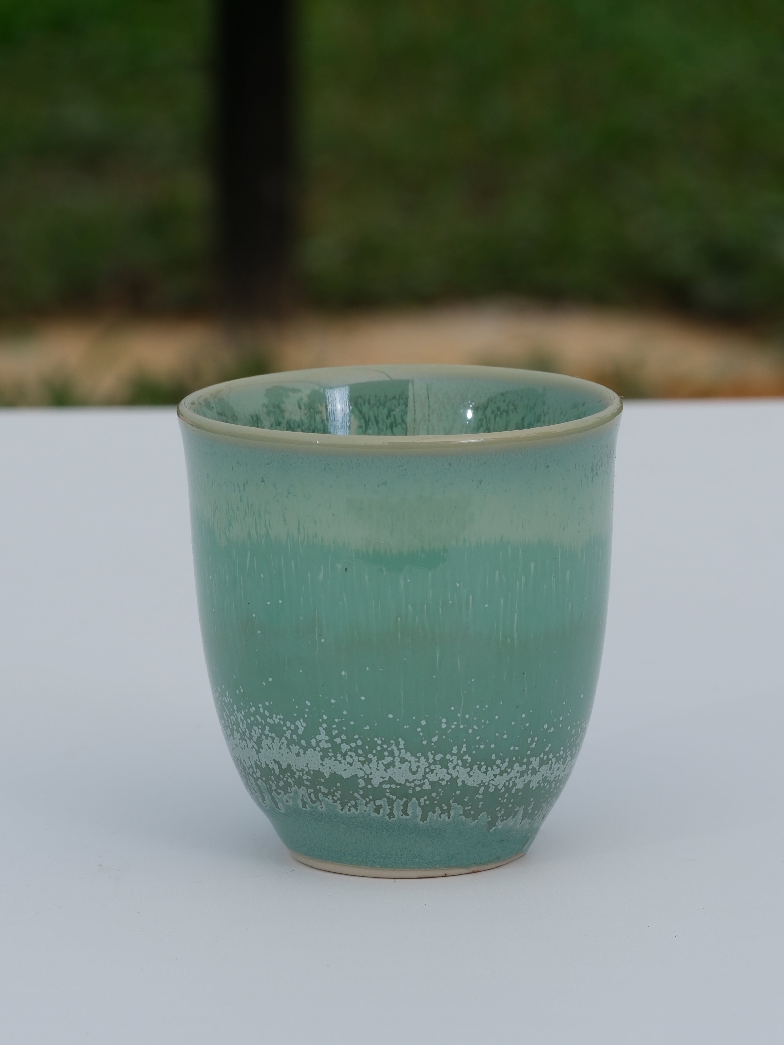 Handmade Ceramic Cappuccino Cup 5 oz – Handleless Coffee Cup