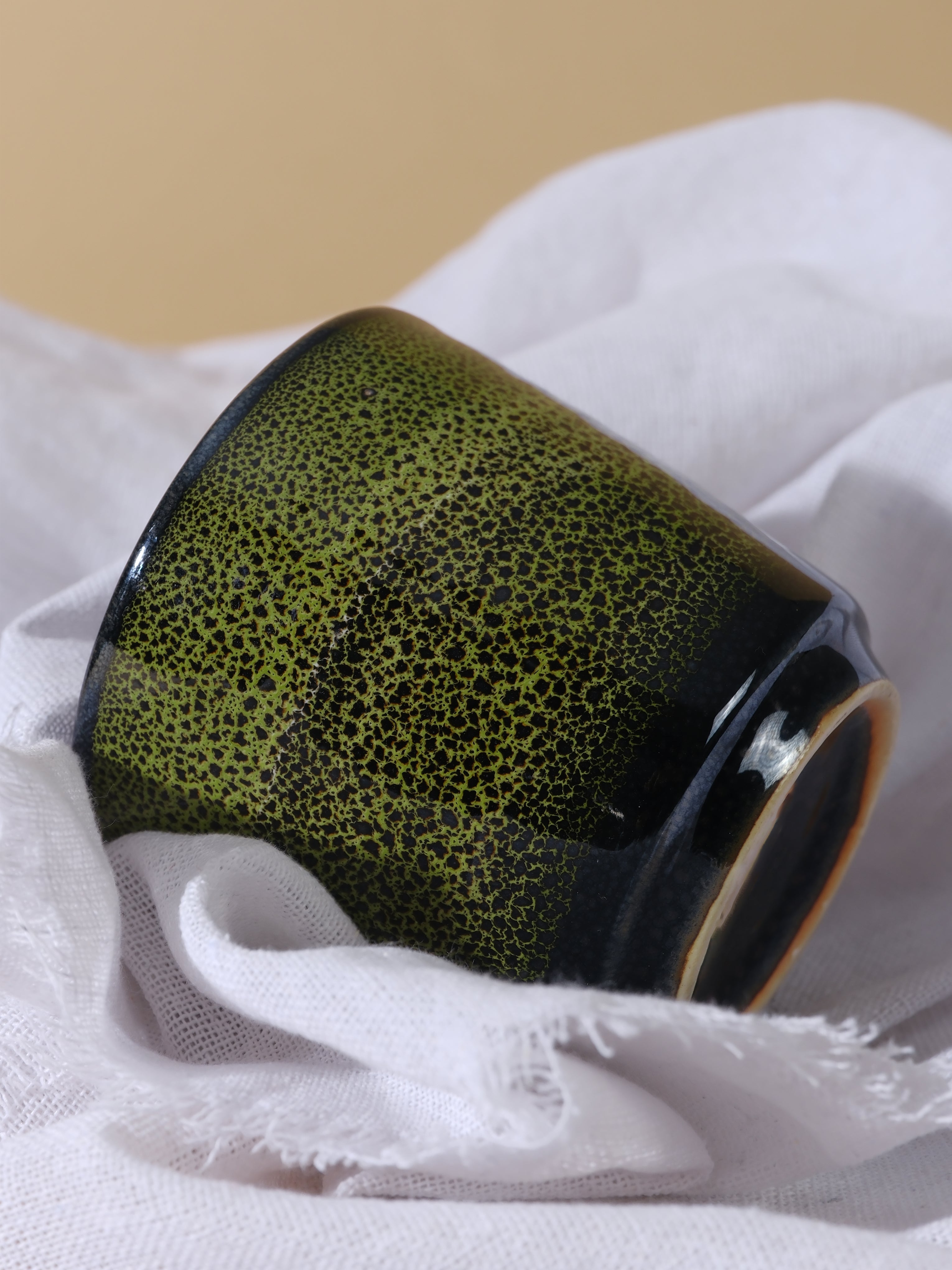 Minimalist Ceramic Mug 9 oz – Handleless Coffee Cup (Japandi Style)