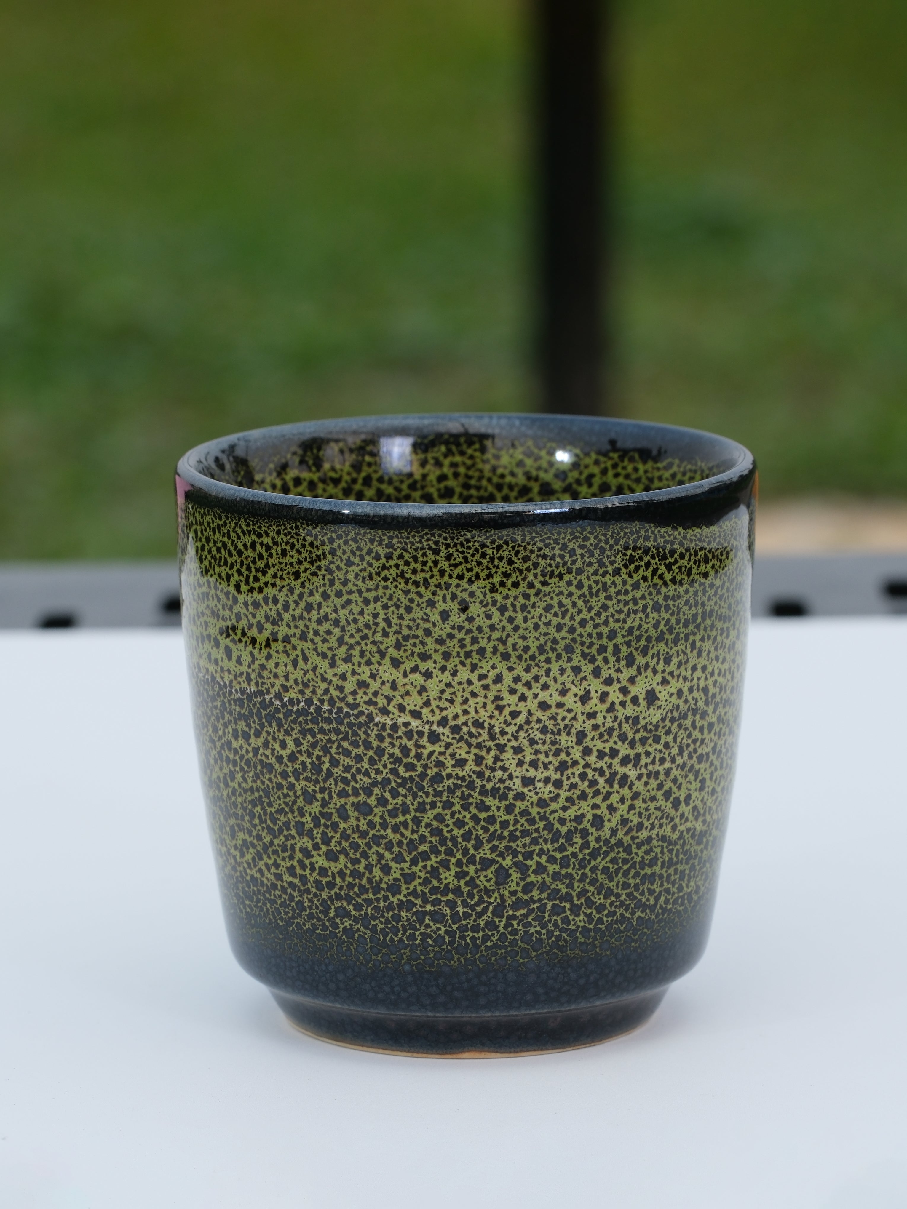 Minimalist Ceramic Mug 9 oz – Handleless Coffee Cup (Japandi Style)