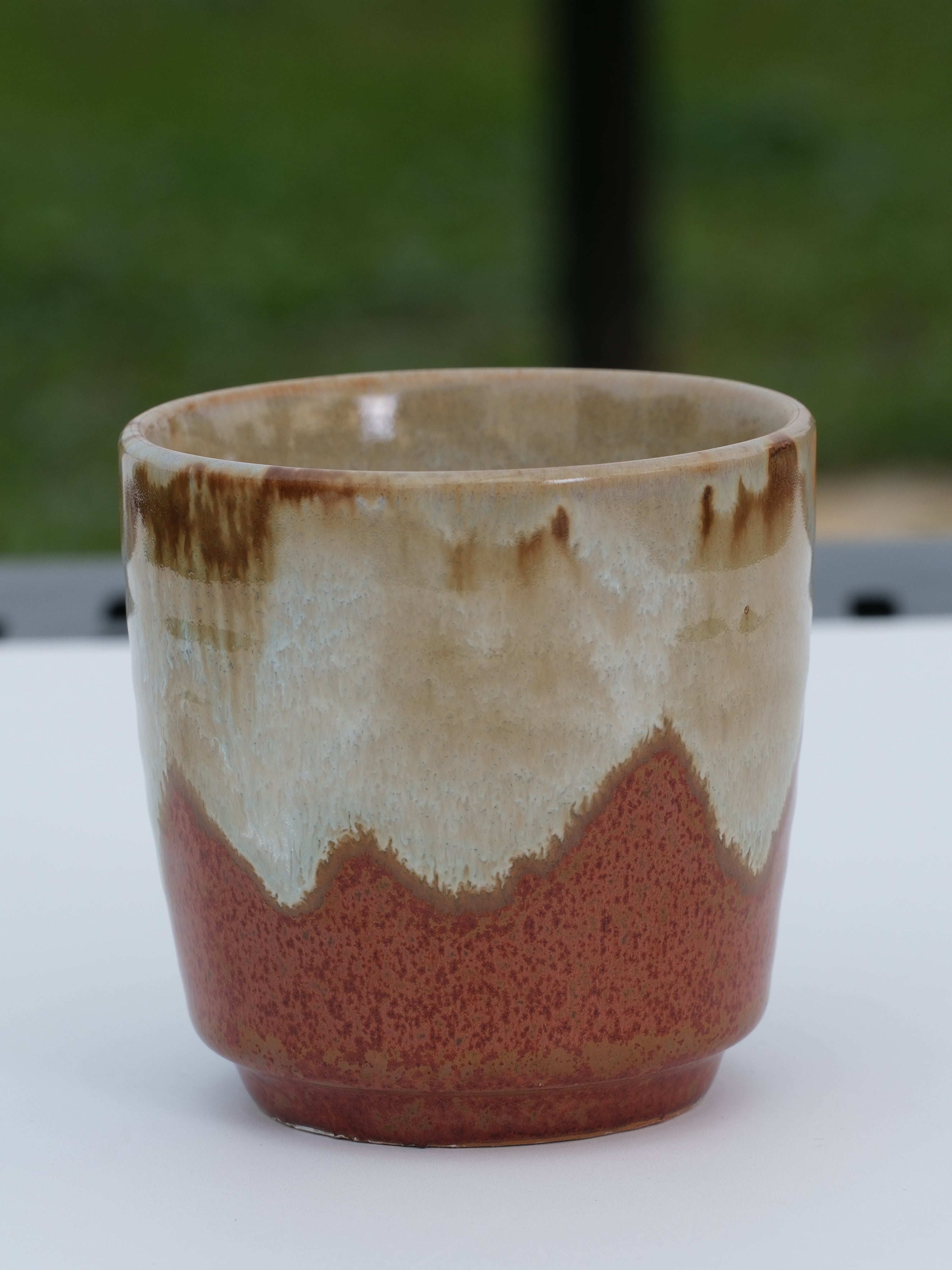 Minimalist Ceramic Mug 9 oz – Handleless Coffee Cup (Japandi Style)